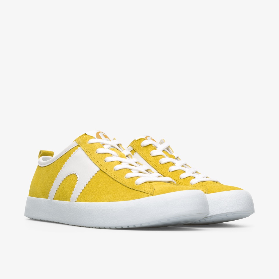 Tenis Camper Imar Mujer - Blancas/Amarillo | Camper Online + 0854HMFSV